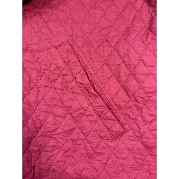 Sigrid Olsen Petite Medium Red And Orange Quilted Cotton Jacket - Picture 3 of 5